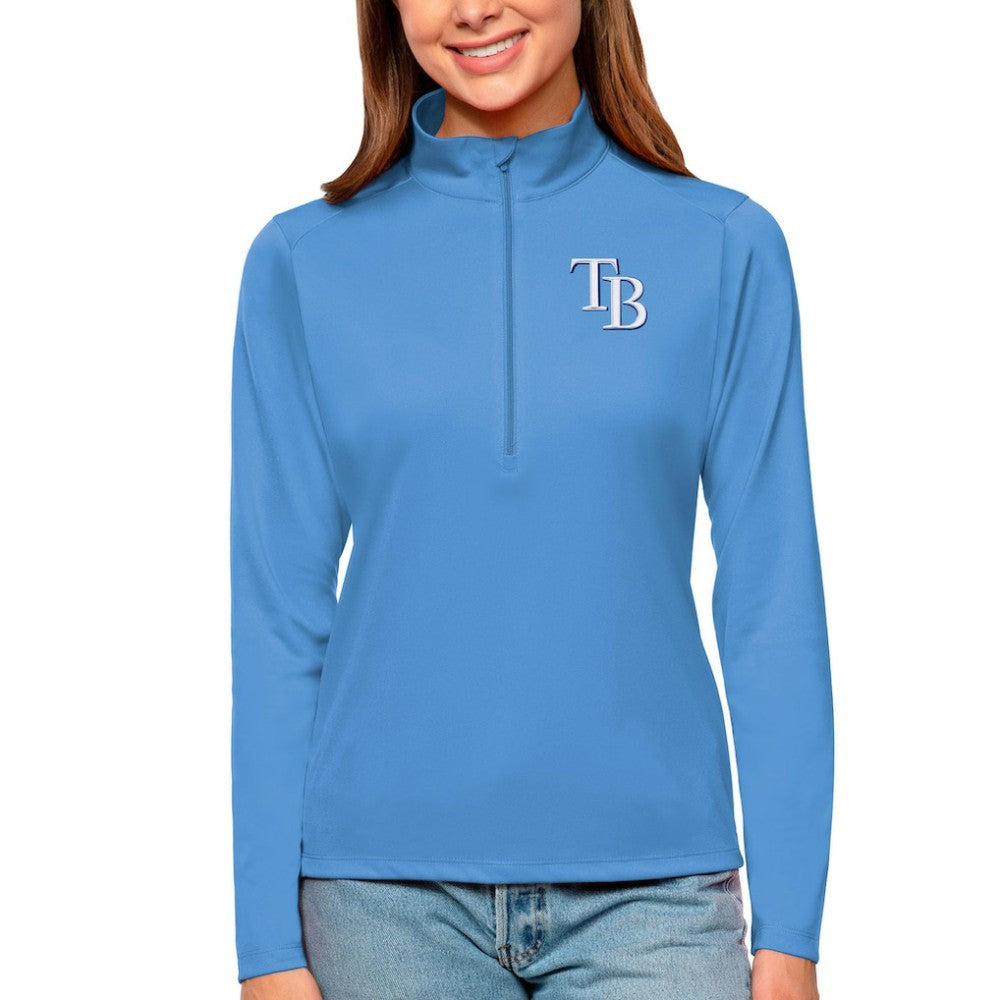Tampa Bay Rays Antigua Women's Tribute Quarter-Zip Pullover Top - MLB