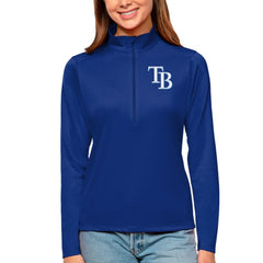 Tampa Bay Rays Antigua Women's Tribute Quarter-Zip Pullover Top - MLB