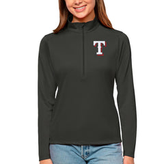 Texas Rangers Antigua Women's Tribute Quarter-Zip Pullover Top - MLB