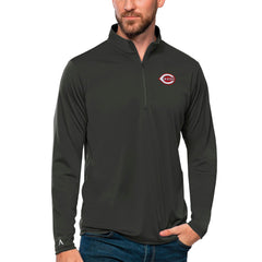 Cincinnati Reds Antigua Tribute Quarter-Zip Pullover Top - MLB