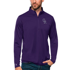 Colorado Rockies Antigua Tribute Quarter-Zip Pullover Top - MLB