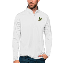 Athletics Antigua Tribute Quarter-Zip Pullover Top - MLB