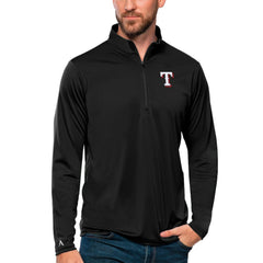 Texas Rangers Antigua Tribute Quarter-Zip Pullover Top - MLB