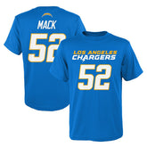 Khalil Mack Los Angeles Chargers Youth Mainliner Player Name & Number T-Shirt Powder Blue | NFL