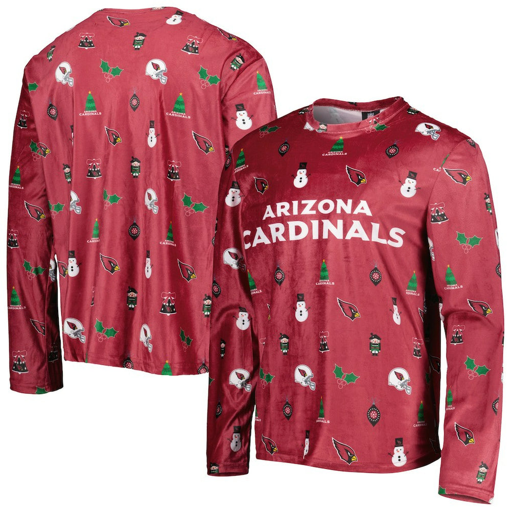Arizona Cardinals FOCO Holiday Repeat Long Sleeve T-Shirt Cardinal | NFL