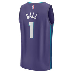 LaMelo Ball Charlotte Hornets Fast Break Replica Player Jersey Statement Edition Purple - NBA