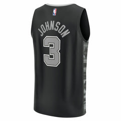 Keldon Johnson San Antonio Spurs Fast Break Replica Player Jersey Statement Edition Black - NBA