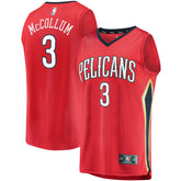 C.J. McCollum New Orleans Pelicans Fast Break Replica Player Jersey Statement Edition Red - NBA