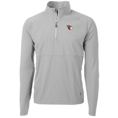 Cleveland Guardians Cutter & Buck Adapt Eco Knit Hybrid Recycled Quarter-Zip Pullover Jacket - MLB