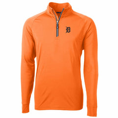 Detroit Tigers Cutter & Buck Adapt Eco Knit Stretch Recycled Quarter-Zip Pullover Jacket - MLB