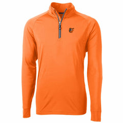 Baltimore Orioles Cutter & Buck Adapt Eco Knit Stretch Recycled Quarter-Zip Pullover Jacket - MLB