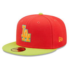 Los Angeles Dodgers New Era 1978 World Series Lava Highlighter Combo 59FIFTY Fitted Hat - MLB