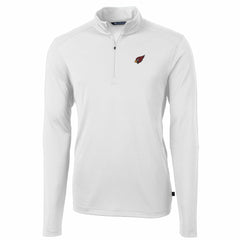 Arizona Cardinals Cutter & Buck Big & Tall Virtue Eco Pique Quarter-Zip Pullover Jacket White | NFL
