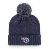 Tennessee Titans '47 Women's Bauble Cuffed Knit Hat with Pom Navy | 47 brand