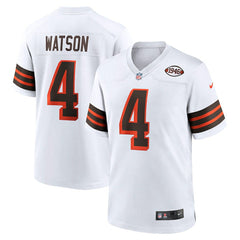 Deshaun Watson Cleveland Browns Alternate Game Jersey White | Nike for Sale