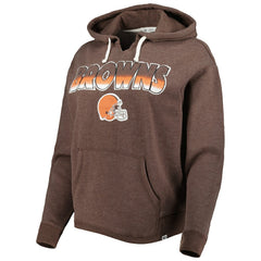 Cleveland Browns '47 Women's Color Rise Kennedy Pullover Hoodie Brown | 47 brand