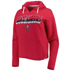 Tampa Bay Buccaneers '47 Women's Color Rise Kennedy Notch Neck Pullover Hoodie Red | 47 brand