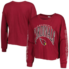 Arizona Cardinals '47 Women's Skyler Parkway Cropped Long Sleeve T-Shirt Cardinal | 47 brand