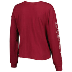 Arizona Cardinals '47 Women's Skyler Parkway Cropped Long Sleeve T-Shirt Cardinal | 47 brand