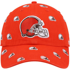 Cleveland Browns '47 Women's Confetti Clean Up Logo Adjustable Hat Orange | 47 brand