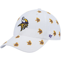 Minnesota Vikings '47 Women's Confetti Clean Up Adjustable Hat White | 47 brand