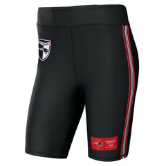 New England Patriots WEAR by Erin Andrews Women's Biker Shorts Black | NFL