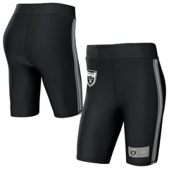 Las Vegas Raiders WEAR by Erin Andrews Women's Biker Shorts Black | NFL