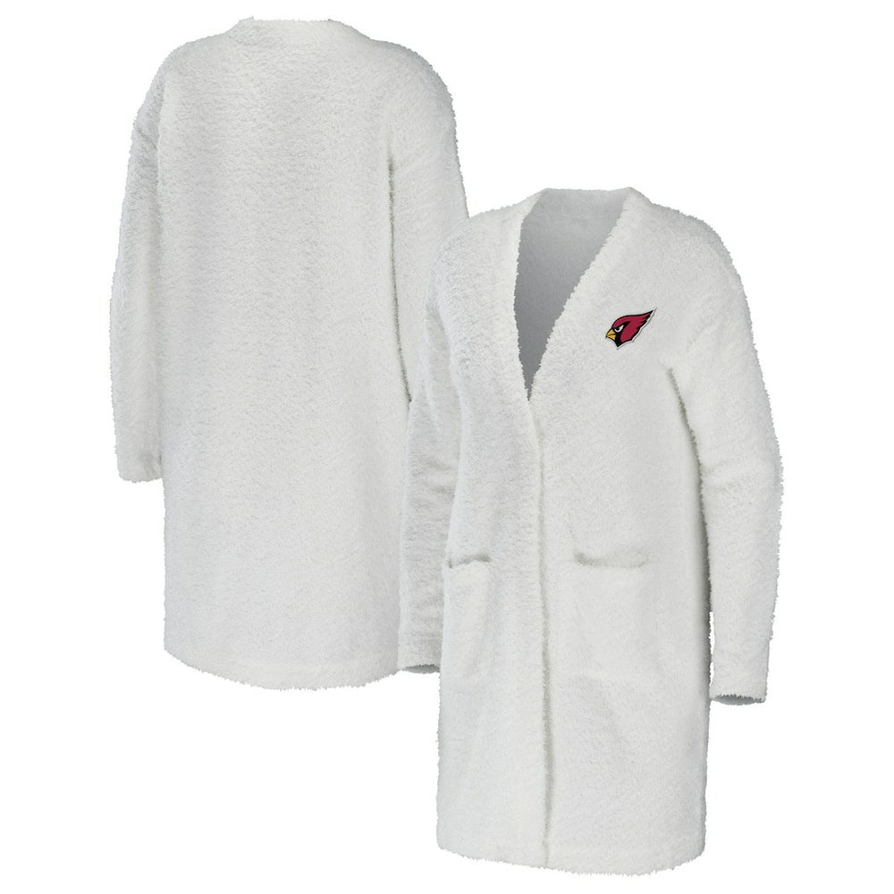 Arizona Cardinals WEAR by Erin Andrews Women's Cozy Lounge Cardigan Sweater Cream | NFL
