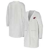 Arizona Cardinals WEAR by Erin Andrews Women's Cozy Lounge Cardigan Sweater Cream | NFL