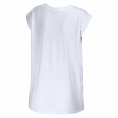 New York Giants WEAR by Erin Andrews Women's Greetings From Muscle T-Shirt White | NFL