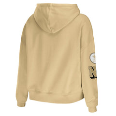 New Orleans Saints WEAR by Erin Andrews Women's Plus Size Modest Cropped Pullover Hoodie Gold | NFL