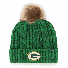 Green Bay Packers '47 Women's Meeko Cuffed Knit Hat with Pom Green | 47 brand