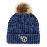 Tennessee Titans '47 Women's Meeko Cuffed Knit Hat with Pom Navy | 47 brand
