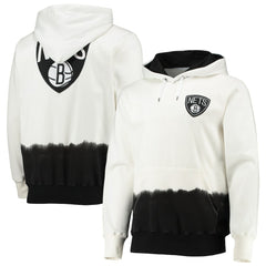 Brooklyn Nets FISLL Double Dribble Dip-Dye Pullover Hoodie Oatmeal - NBA