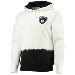 Brooklyn Nets FISLL Double Dribble Dip-Dye Pullover Hoodie Oatmeal - NBA