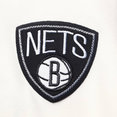Brooklyn Nets FISLL Double Dribble Dip-Dye Pullover Hoodie Oatmeal - NBA