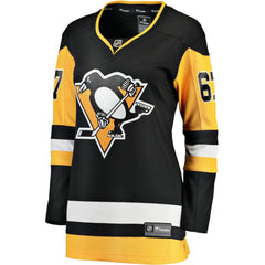 Rickard Rakell Pittsburgh Penguins Women's Fanatics Home Breakaway Player Jersey - Black - NHL