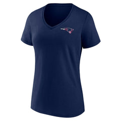 New England Patriots Women's Plus Size Mother's Day #1 Mom V-Neck T-Shirt Navy | Fanatics