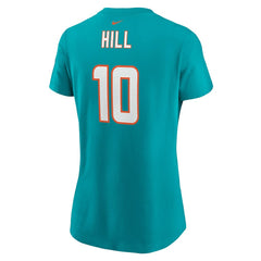 Tyreek Hill Miami Dolphins Women's Player Name & Number T-Shirt Aqua | Nike for Sale