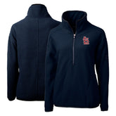 St. Louis Cardinals Cutter & Buck Women's Cascade Eco Sherpa Fleece Quarter-Zip Pullover Jacket - MLB