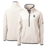 Detroit Tigers Cutter & Buck Women's Cascade Eco Sherpa Fleece Quarter-Zip Pullover Jacket - MLB