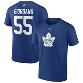 Mark Giordano Toronto Maple Leafs Fanatics Authentic Stack Name & Number T-Shirt - Blue - NHL