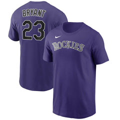 Kris Bryant Colorado Rockies Nike Name & Number T-Shirt - MLB