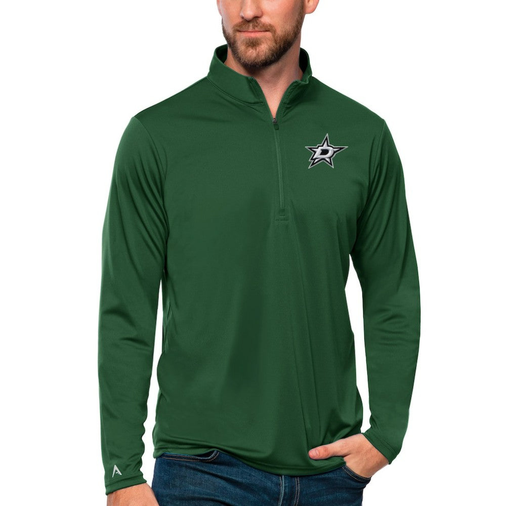 Dallas Stars Antigua Tribute Quarter-Zip Pullover Top - Forest Green - NHL