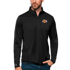 Los Angeles Lakers Antigua Tribute Quarter-Zip Pullover Top Black - NBA
