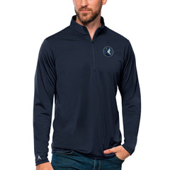 Minnesota Timberwolves Antigua Tribute Quarter-Zip Pullover Top Navy - NBA