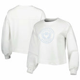 Golden State Warriors Lusso Women's Lola Ball and Chain Pullover Sweatshirt White - NBA