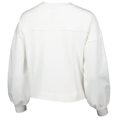 Golden State Warriors Lusso Women's Lola Ball and Chain Pullover Sweatshirt White - NBA