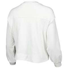 Los Angeles Lakers Lusso Women's Lola Ball and Chain Pullover Sweatshirt White - NBA