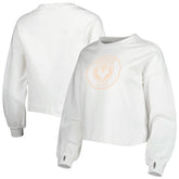 Phoenix Suns Lusso Women's Lola Ball and Chain Pullover Sweatshirt White - NBA